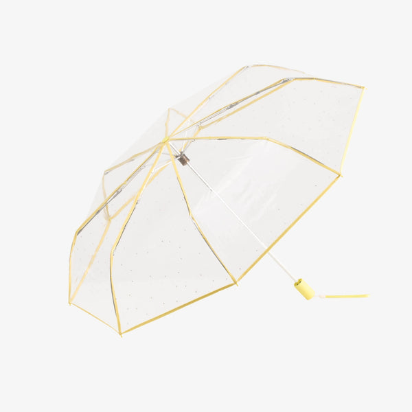 Compacte transparante dames paraplu