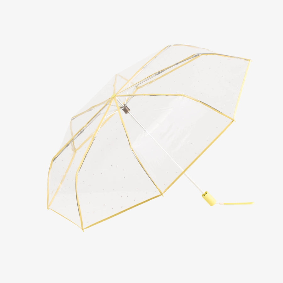 Compacte transparante dames paraplu