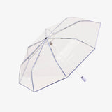 Compacte transparante dames paraplu