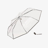 Compacte transparante dames paraplu