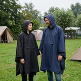 Pluvion regenponcho heren – vader en zoon op camping