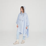 Opvouwbare Regenponcho COLORS – Gerecycled Polyester