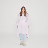 Pluvion opvouwbare regenponcho dames lichtroze – gerecycled polyester
